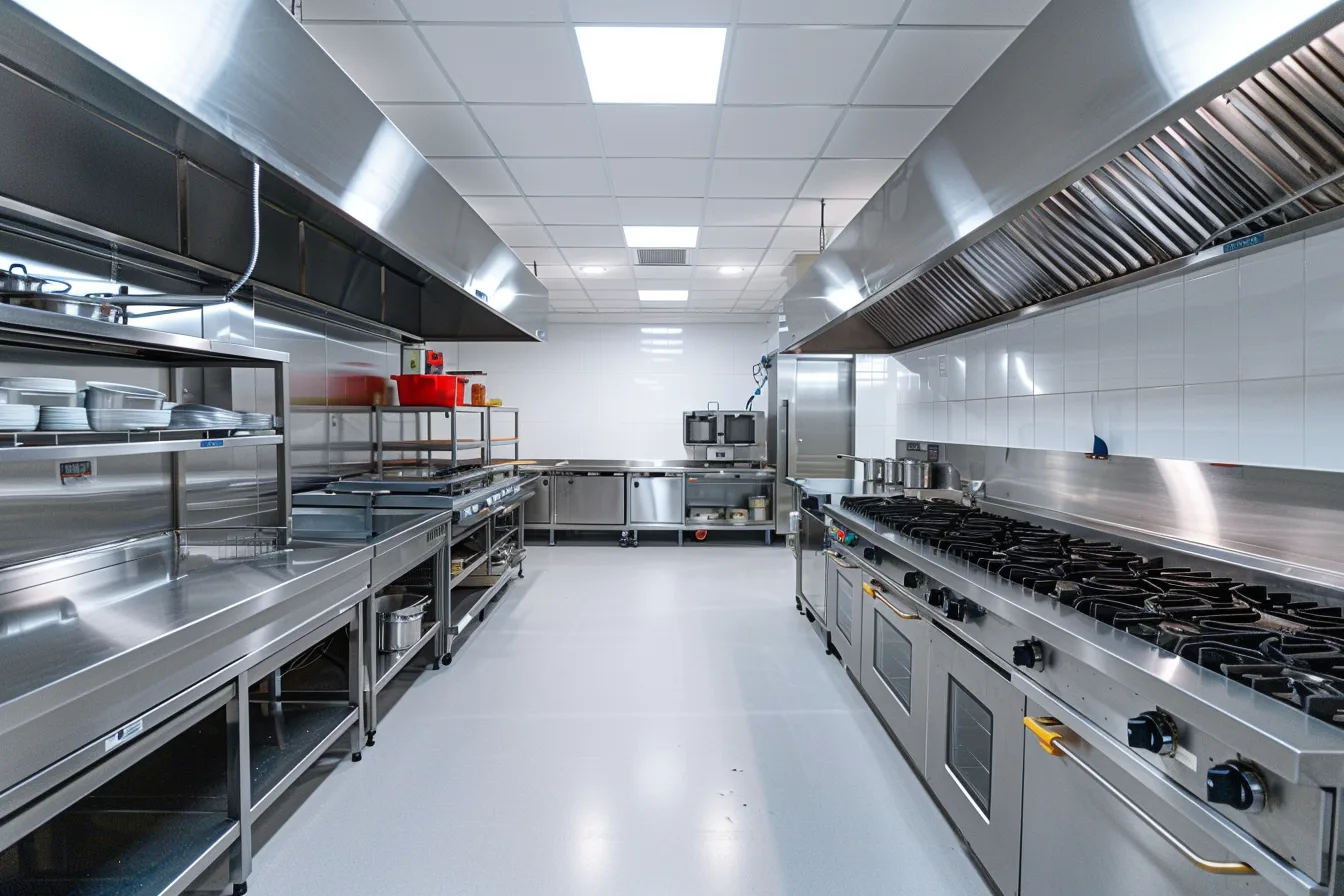 Commercial kitchen deep clean — HSE and TR19-compliant canopy, ductwork and floor cleaning