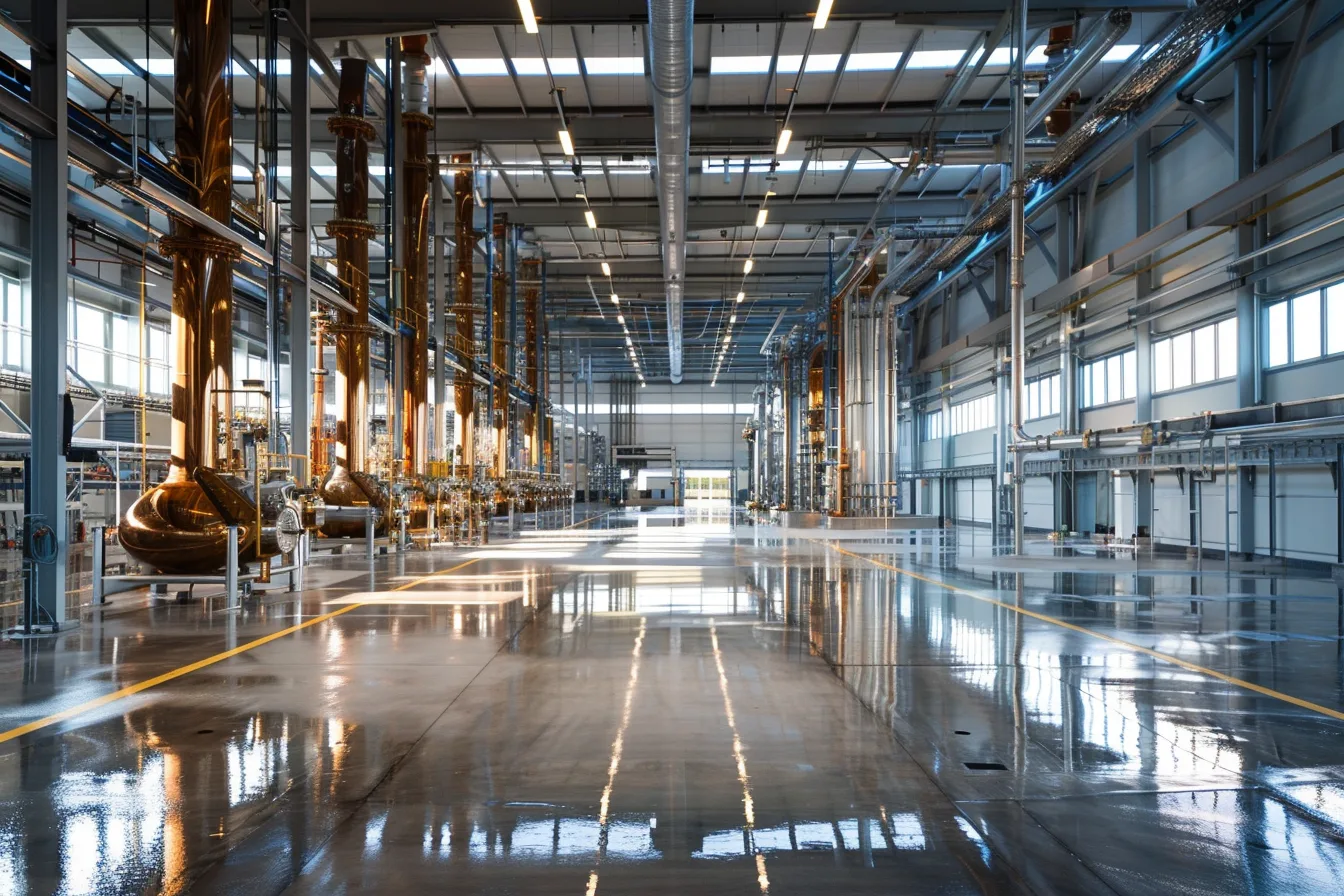 Industrial factory floor cleaning — Bridges Cleaning supervised daily team in Central Scotland